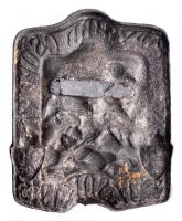 Osztrák-Magyar Monarchia 1915. "SZURMAY HADCSOPORT UZSOK 1915" cink sapkajelvény (41x33mm)...