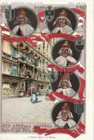 Venecia, Giovanni Corner, Alvise Sebastiano Mocenigo, Carlo Ruzzini, Luigi Pisani, Petro Gromani, litho