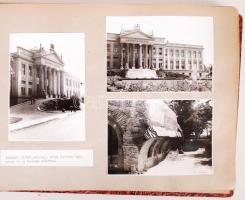 Cca 1960 Fotóalbum benne főleg Szegedről készült fotókkal, az album viseltes állapotban, 33×21 cm