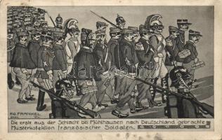 French soldiers, battle in Mulhouse s: F. W. Frankel (small tear)