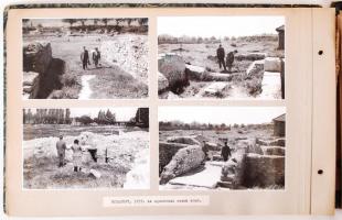 Cca 1960 Fotóalbum benne Budapest (állatkert, vidámpark) és családi fotók, az album viseltes állapot...