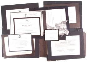 cca 1920-1980 80 db gyászjelentés