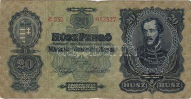 1930. 20P felfelé csúszott "O" a sorszámban T:III-