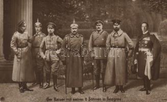 Emperor Wilhelm II with his six sons