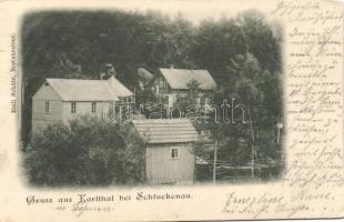 1899 Karlthal b. Sluknov / Schluckenau, restaurant (EK)
