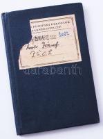 1949 Vas és Fémipari dolgozók szakszervezete tagsági könyv bélyegekkel