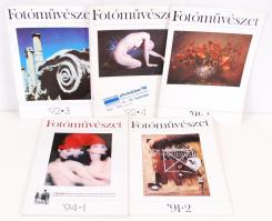 A Fotóművészet c magazin 5 db száma az 1990-es évekből