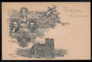 Reims cathedral, M. Loubet, Nicolas II