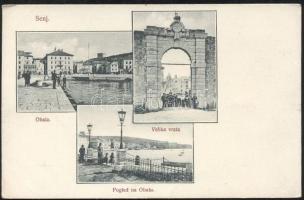 Zengg, coast, gate, view of the coast