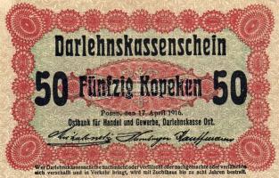 D.Reich/Oroszország ném. megsz. 1916. 50K T:I-