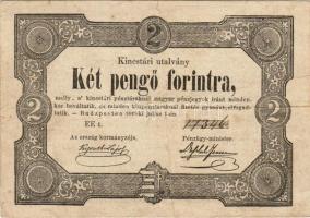 1849. "Kincstári utalvány" 2Ft T:II