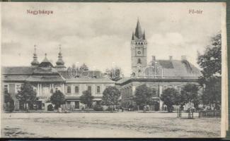 Nagybánya postcard leporello with 8 cards, detached from cover