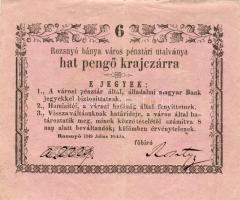 1849. Rozsnyó 6Kr T:II