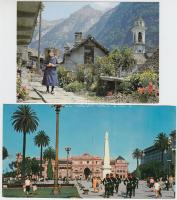 Használatlan modern képeslaptétel, kb 400 főleg külföldi lap nagy sok tengerentúlival. Szép anyag!