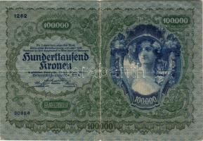 Ausztria 1922. 100.000K T:III/IV