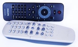 2db Philips távirányító, DVD-hez és TV-hez /  Philips remote controls for TV and DVD