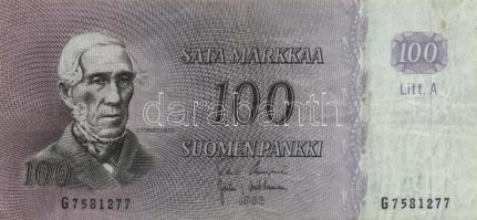 Finnország 1963. 100M T:III Finland 1963. 100 Markkaa C:F