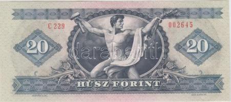 1980. 20Ft enyhén eltolódott nyomat T:I