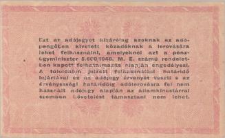 1946. 1.000.000AP fordított címer T:III