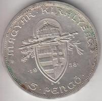 1938. 5P Ag "Szent István" T:2,2- kis ph.