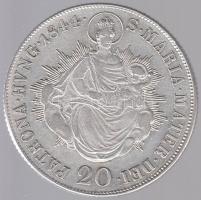 1844B 20Kr Ag "V. Ferdinánd" T:2-,3