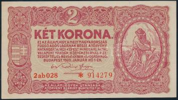 1920. 2K "2ab" T:I-(apró sarokkopás)