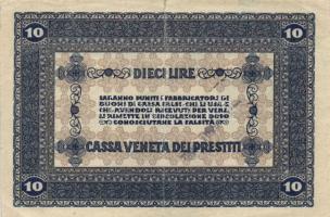 Olaszország / Velence / osztrák-magyar megszállás 1918. 10L T:III(beszakadás)
Italy / Venice / Austr...