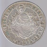 1848KB 20Kr Ag "V. Ferdinánd" T:2-