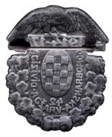 Osztrák-Magyar Monarchia 1914-17. "42. DOMOBRANSKA-VRAZJA-DIVIZIJA" cink sapkajelvény (40x...