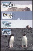 1992 WWF: Fókák és pingvinek Mi 193-196 4 db CM-en