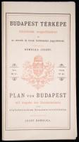 1896 Homolka József: Budapest térképe reprint 60x80 cm