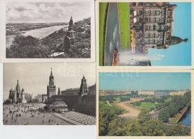 88 db modern szovjet városképes lap, benne két képeslapfüzet