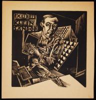 Buday György (1907-1990): Ex libris Klein Sándor. Fametszet, dúcon jelzett, 12,5x12cm