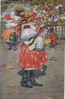 Czech folklore from Vlcnov, Sunday afternoon s: Joza Uprka