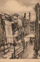 Guard in the trenches