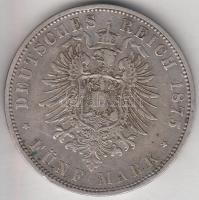 Német Államok / Poroszország 1875A 5M Ag "I. Vilmos" T:2-,3 German States / Preussen 1875A 5 Mark Ag "Wilhelm I" C:VF,F
