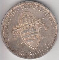 1938. 5P Ag "Szent István" T:2-