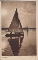 Balaton, szélcsend, hajó