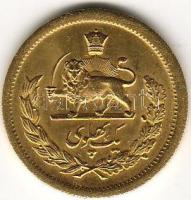 Irán 1958. 1P arany 8,136g T:2+