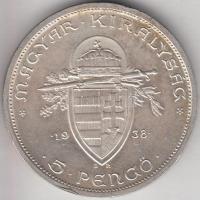 1938. 5P Ag "Szent István" T:2,2-