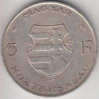 1947. 5Ft Ag "Kossuth" T:2-