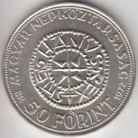 1972. 50Ft Ag "Szent István" T:BU