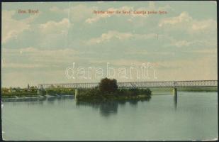 Bród Sava with bridge (fa)