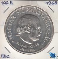 1968. 100Ft Ag "Semmelweis" T:BU