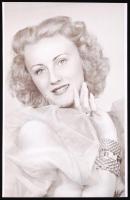 cca 1940 Simor Erszébet színésznő aláírt Rozgonyi fotó 15x24 cm