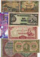 400db vegyes külföldi bankjegy, régi és új T:I,II,III,IV