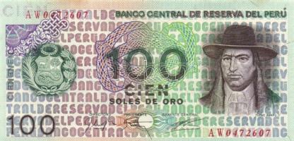 Peru 1976. 100S T:I Peru 1976. 100 Soles De Oro C:UNC
