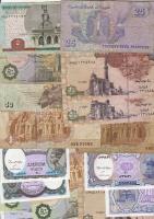 Egyiptom 24db bankjegy T:I,II,III