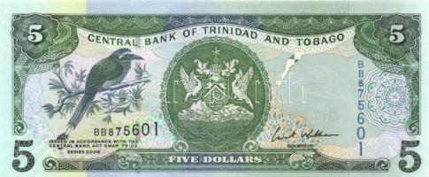 Trinidad és Tobago 2006. 1$ + 5$ T:1
Trinidad & Tobago 2006. 1 Dollar + 5 Dollars C:UNC
