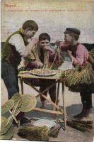 Naples boys are eating macaroni, folklore (fa)